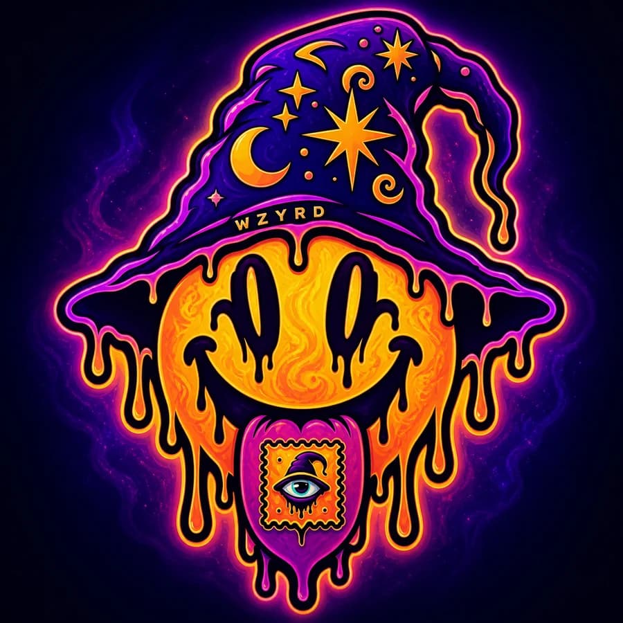 WZYRD melting wizard artwork